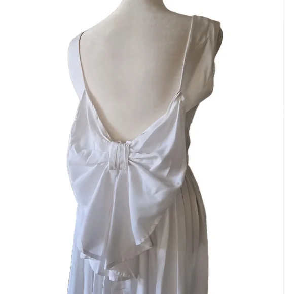 VTG 1960s/70s Lace Dress With Bow Detail, Flowy, Boho/Prairie - Picture 5 of 10